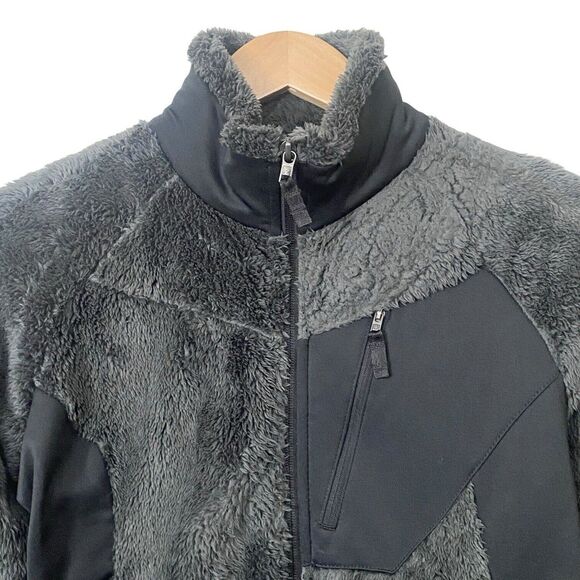 Columbia Womens Size Medium Plush Fleece Mixed Media Jacket Full Zip Black - Picture 4 of 12
